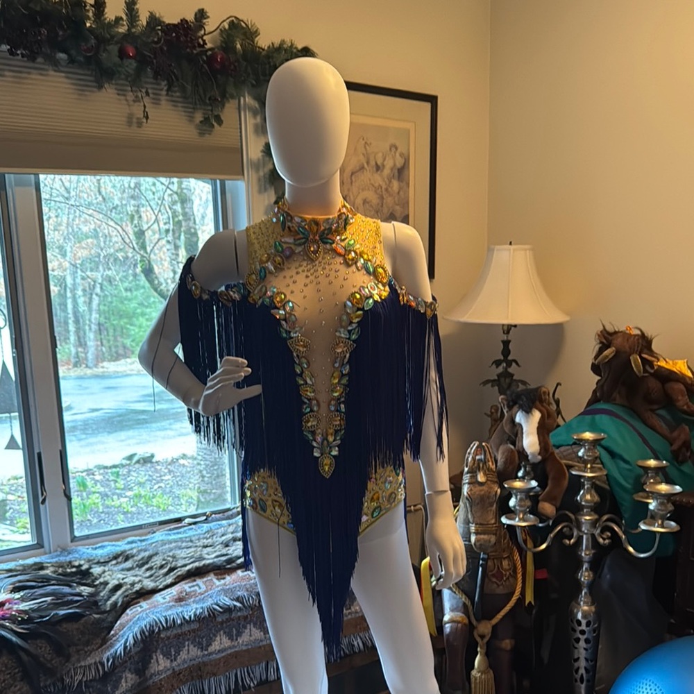 Elegant Beaded Fringe Bodysuit
